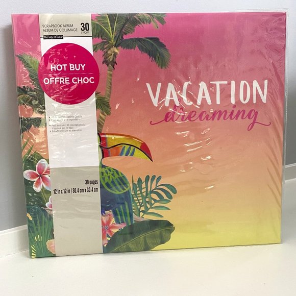 Pink Scrapbook-Photo Album 30 Pages-Vacation - Picture 1 of 5